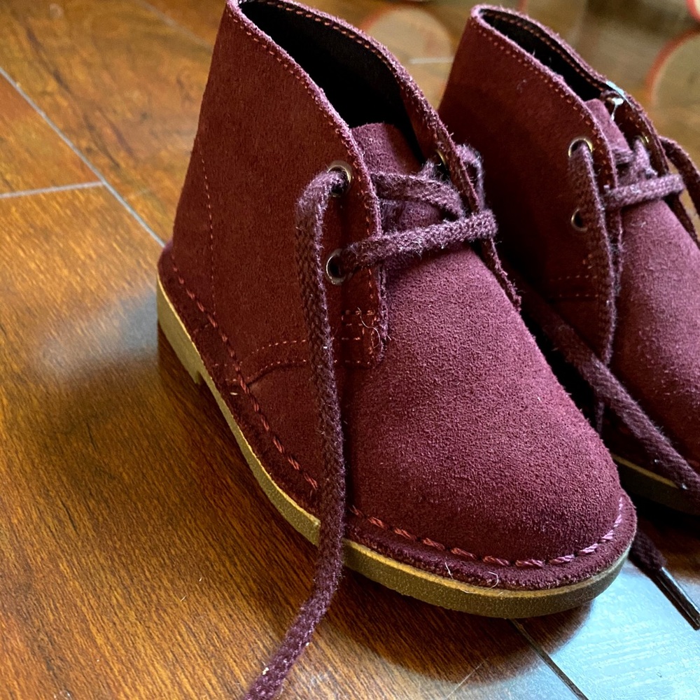 Baby boy burgundy Clark’s